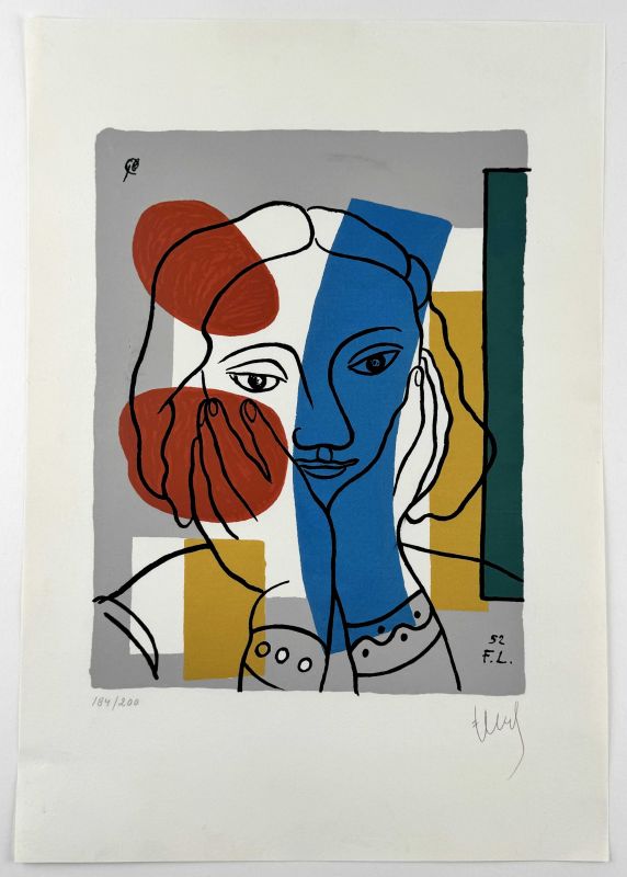 Portr&auml;t einer Frau (Siebdruck) - Fernand LEGER