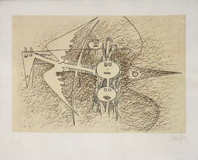  (Farblithographie) - Wifredo LAM