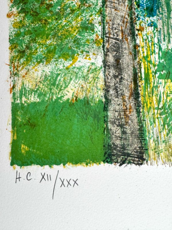 Guy Bardone (1927-2015) // Rivière aux grands arbres (Lithograph) — Artistes Divers — Edition numbering detail