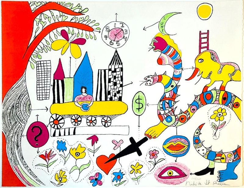 Rêve d'une jeune fille (Lithographie) - Niki DE SAINT PHALLE