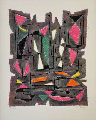 Le Fureur de Nicolas de Bocagne (Lithograph) - Gustave  SINGIER