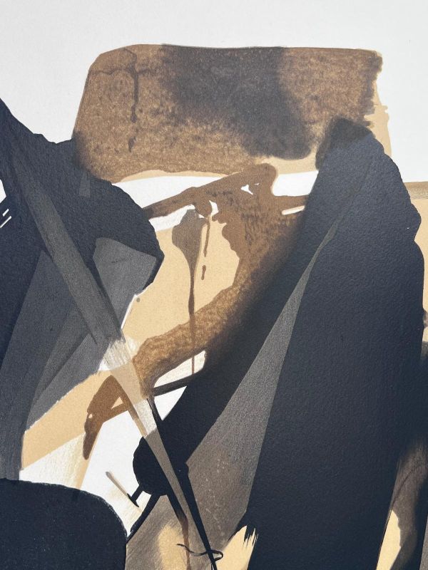 Lithografie n°14 (Farblithographie) - Pierre  SOULAGES