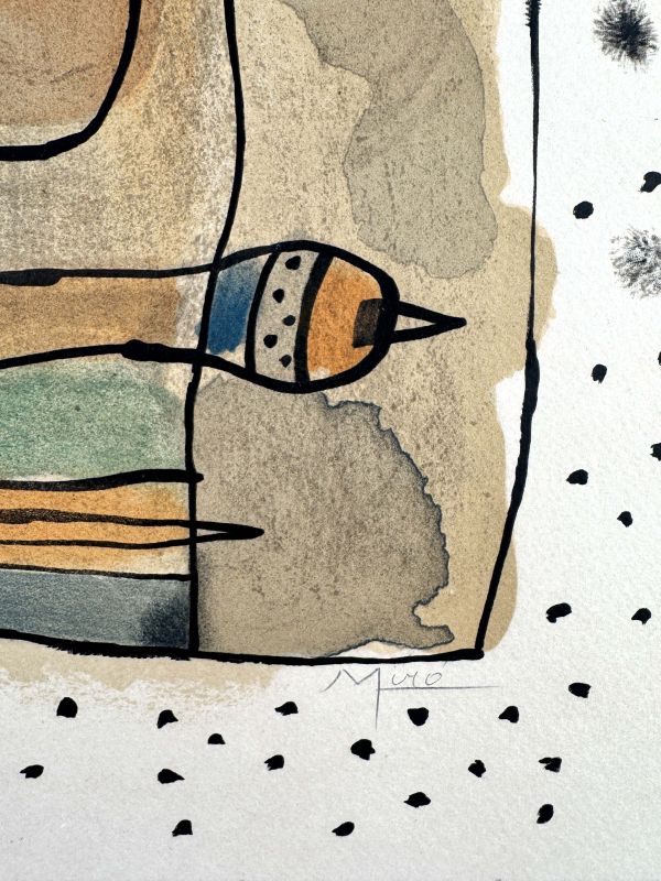 Nach dem Gewitter (Farblithographie) - Joan  MIRO