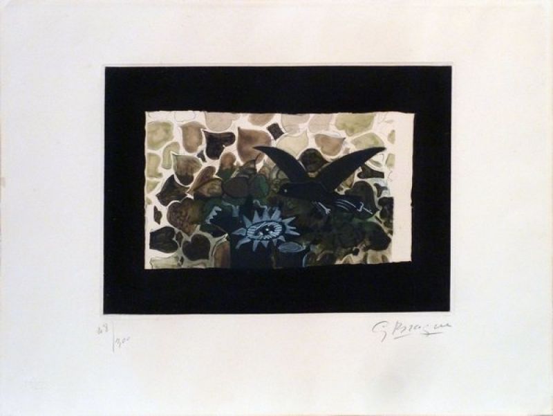 Le Nid Vert (Aguafuerte y aguatinta) - Georges BRAQUE