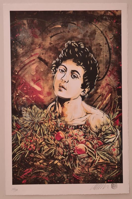 C215 (Christian Guémy) (1973) / Bacchus (Farblithographie) -  C215