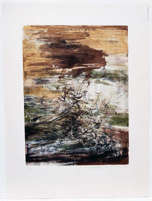 Untitled (Etching and aquatint) - Wou-ki  ZAO