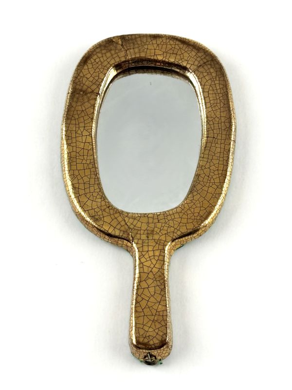 Gilded mirror (Ceramic) - Mithé ESPELT