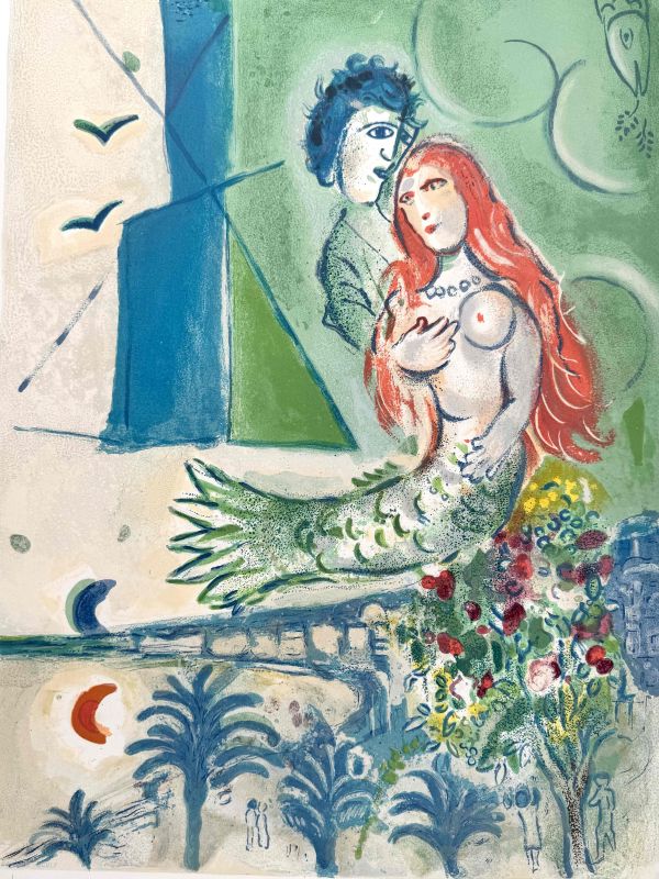 Siren to the Poet (Lithograph) - Marc CHAGALL