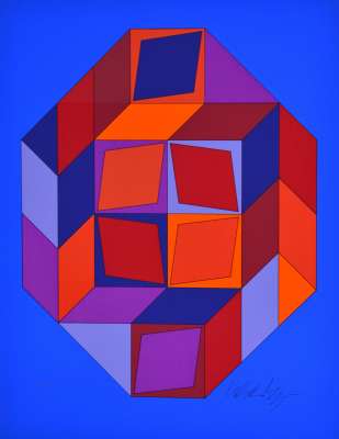 Microcosmos (Silkscreen) - Victor  VASARELY