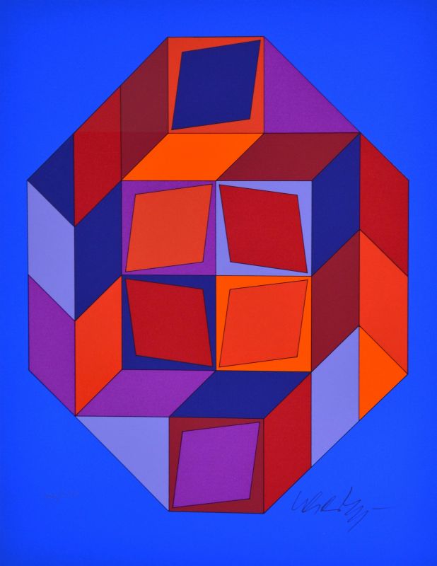 Microcosmos (Silkscreen) - Victor  VASARELY