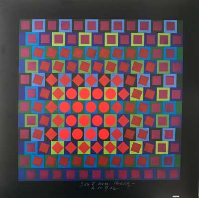Sans titre (Sérigraphie) - Victor  VASARELY