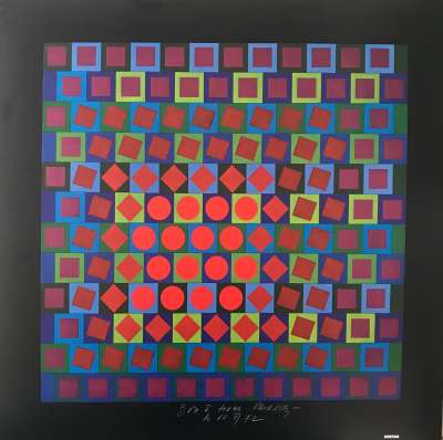 Sans titre (Sérigraphie) - Victor  VASARELY