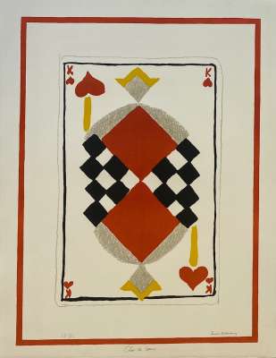 Roi de coeur (Lithographie) - Sonia DELAUNAY-TERK