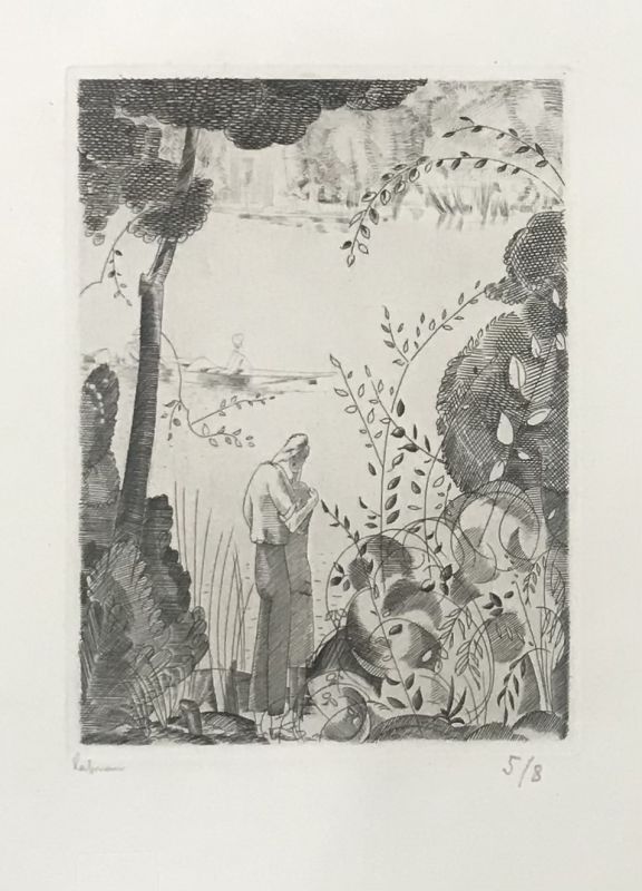 Les amoureux du bord de l'eau (Stich) - Jean Emile LABOUREUR