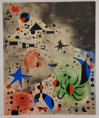 L'oiseau migrateur (Constellations) (Pochoir) - Joan  MIRO