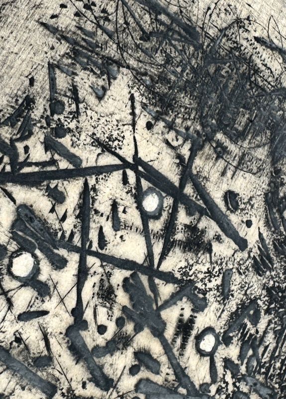 Julius BALTAZAR (1949) // Paysage abstrait (Gravure) — Artistes Divers