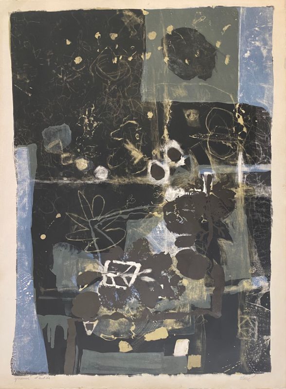 Feuille de nuit (Lithographie) - Antoni CLAVE