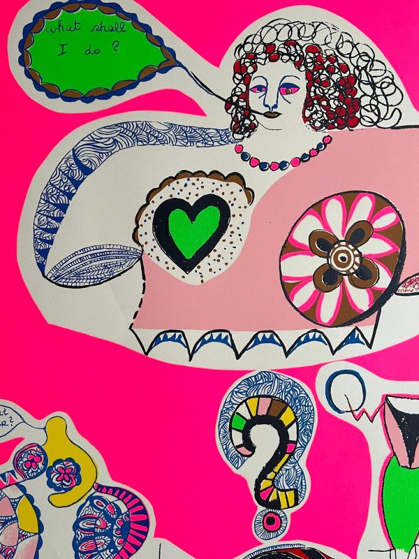Nana Power (Planche xVIi) :  What shall I do ? (Sérigraphie) - Niki DE SAINT PHALLE