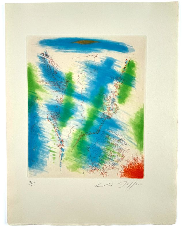 Pour Saint-Pol Roux (Radierung und Aquatinta) - André  MASSON