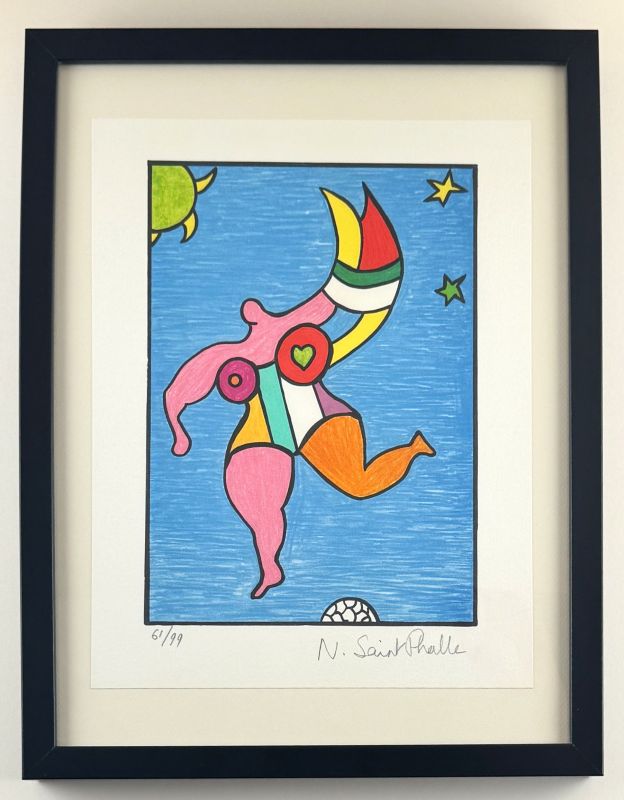 Nana arc-en-ciel (Farblithographie) - Niki DE SAINT PHALLE