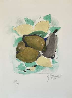 Les Citrons (Lithographie) - Georges BRAQUE
