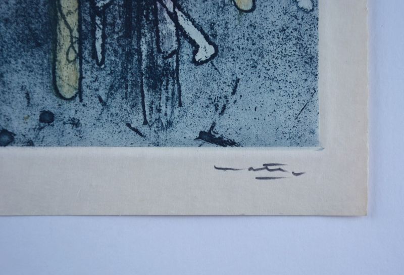 Die Stimmen (Radierung und Aquatinta) - Roberto  MATTA