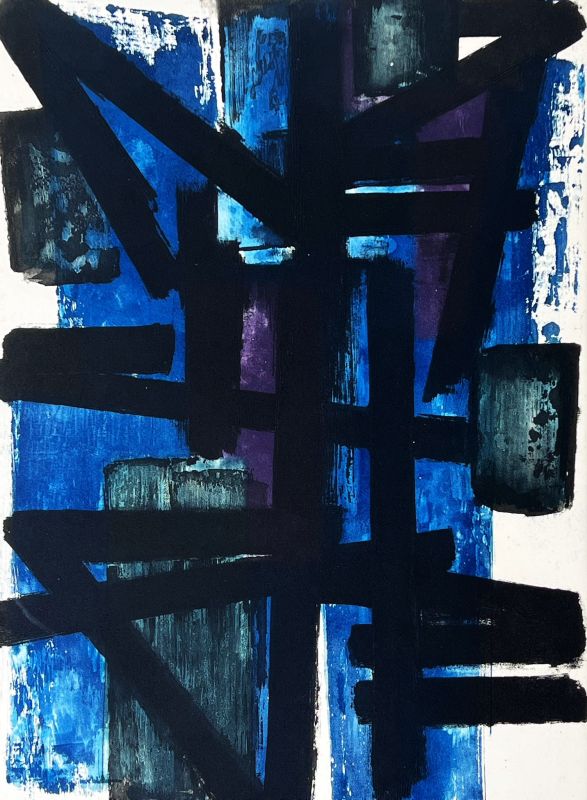 Eau-forte I (Eau-forte et aquatinte) - Pierre  SOULAGES