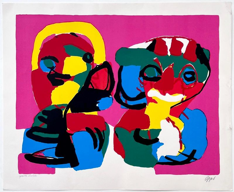 In the Spring (Lithograph) - Karel APPEL