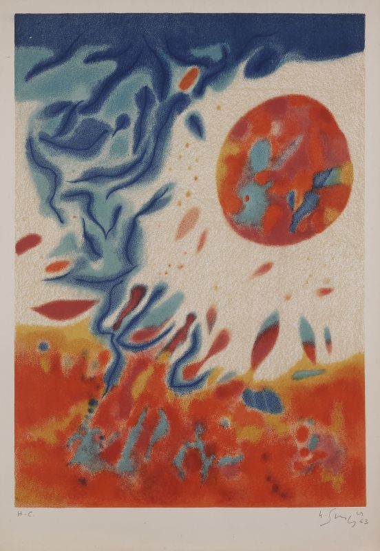 Affiche pour le salon de Mai 1963 (Litografía) - Gustave  SINGIER