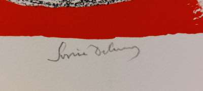 Nachtflug (Farblithographie) - Sonia DELAUNAY