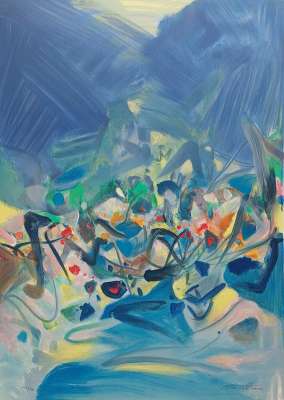 Komposition XXX (Farblithographie) - Teh-Chun CHU
