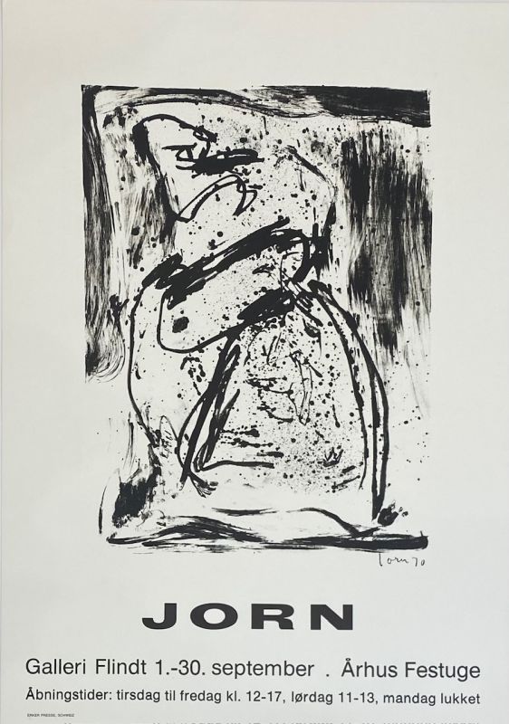 Asger Jorn (1914-1973) / Galleri Flindt (Póster) -  Artistes Divers