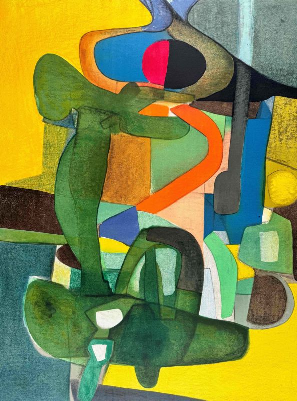 Der Flug (Farblithographie) - Maurice ESTEVE