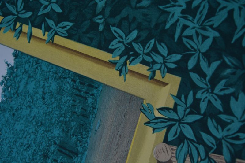 Der Wasserfall (Farblithographie) - René MAGRITTE