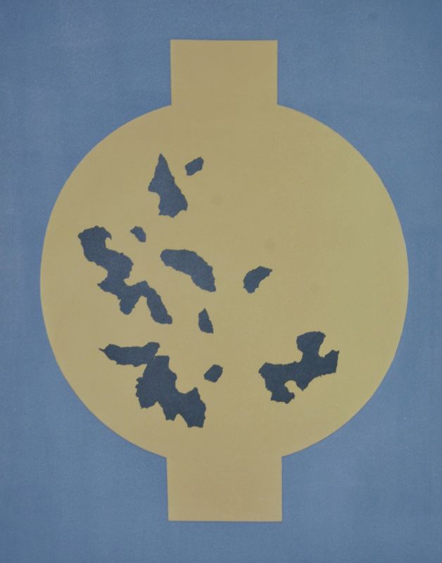 Formas simétricas con copos aleatorios (Litografía) - Hans ARP