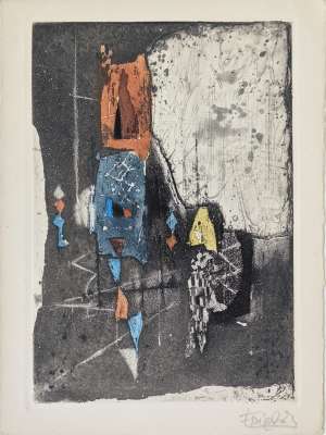 Sans titre (Carte de voeux) - Johnny FRIEDLAENDER