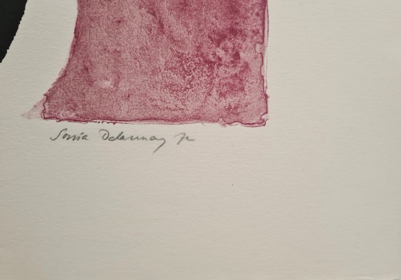 Die drei Grazien (Farblithographie) - Sonia DELAUNAY