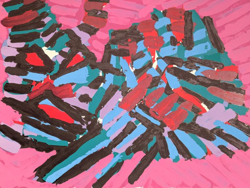 About a Cat (Lithographie) - Karel APPEL