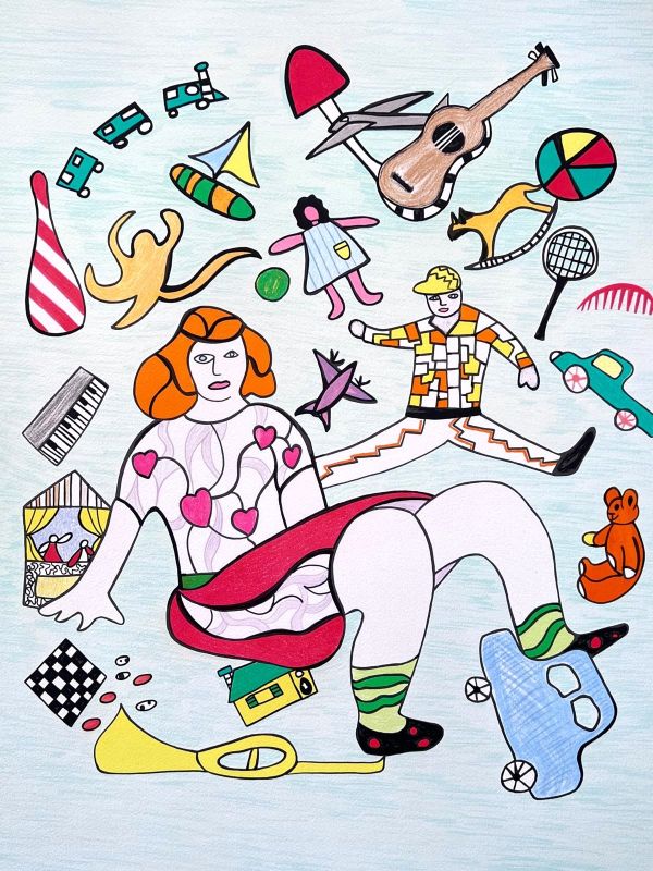 Les Jouets (Lithographie) - Niki DE SAINT PHALLE