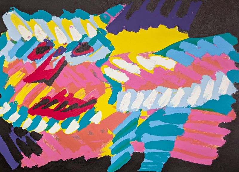 Pink Cat (Lithograph) - Karel APPEL