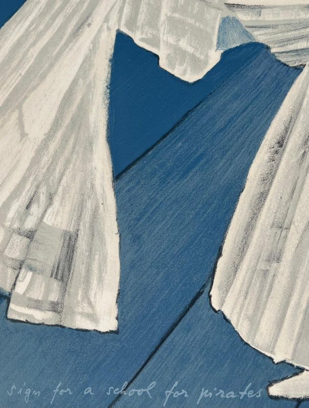 Sign for a School for Pirates (Litografía) - Max ERNST
