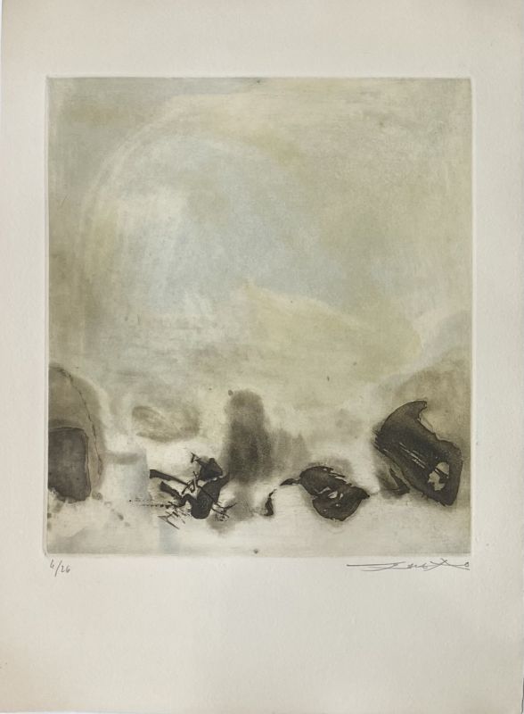 The pond (Etching) - Wou-ki  ZAO