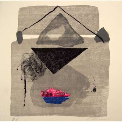 Aras I (Lithographie) - Giuseppe  SANTOMASO