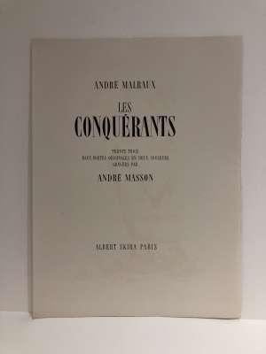 "Les Conquérants" de André MALRAUX (Livre illustré) - André  MASSON