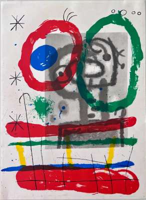 Derri&egrave;re le Miroir (Lithographie) - Joan  MIRO