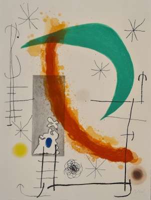 L'Escalade (Eau-forte et aquatinte) - Joan  MIRO