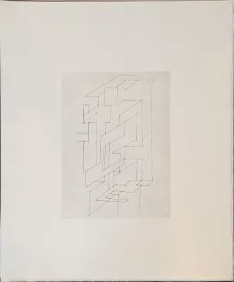 Gordes Gestalt (Grabado) - Victor  VASARELY