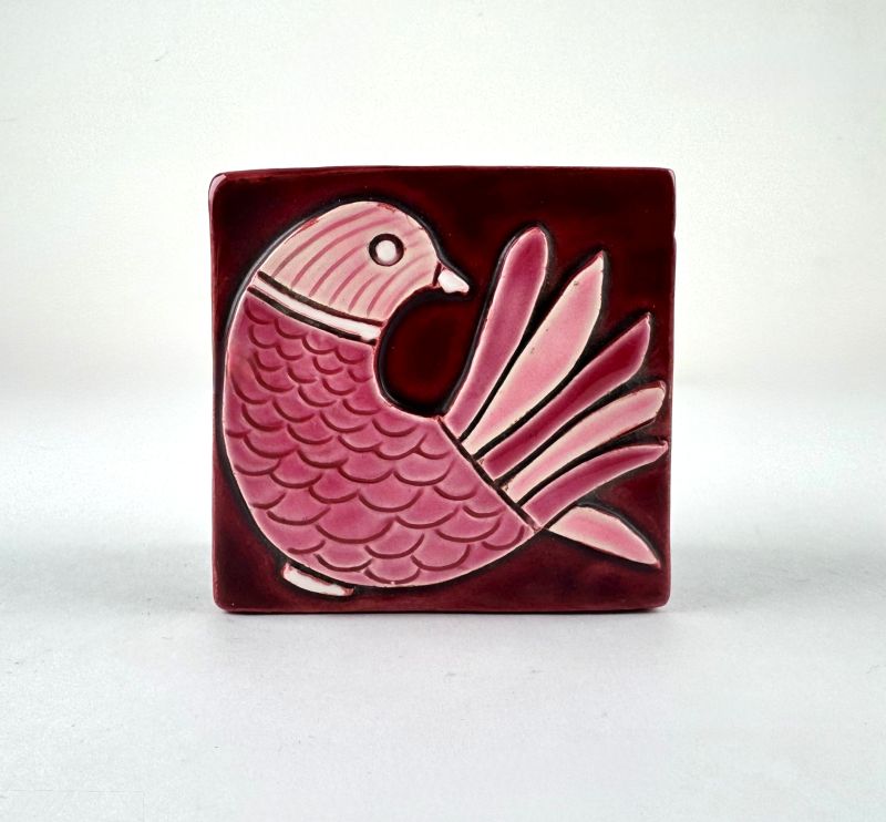 Caja p&aacute;jaros rosa (Cerámica) - Mithé ESPELT