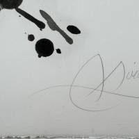 The riddled angel (Aquatint) — Joan MIRO — Signature detail