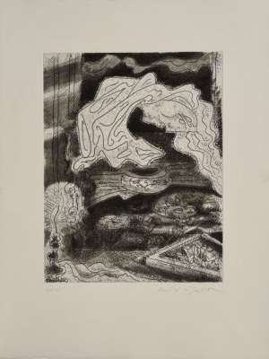 Chambre hantée (Eau-forte) - André  MASSON